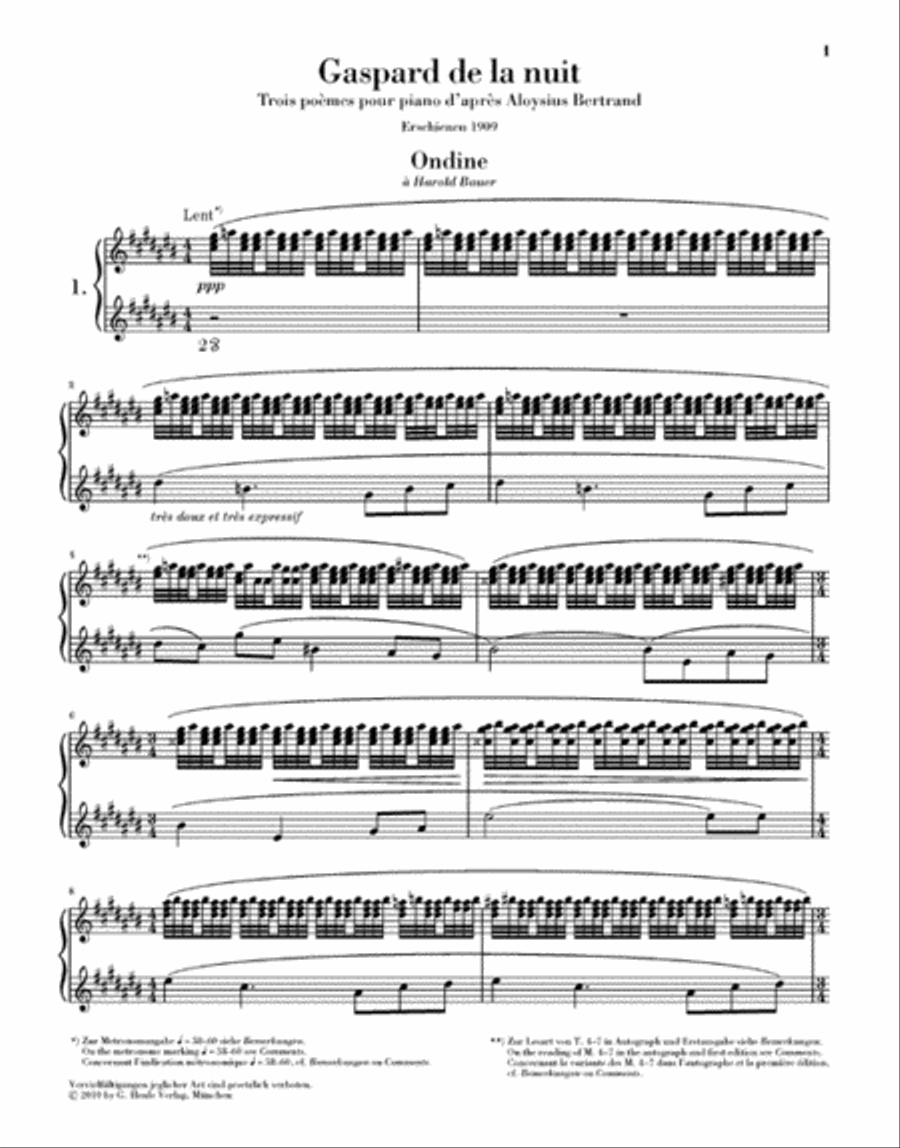 Gaspard de la nuit Gaspard de la nuit Piano Solo scores gallery preview page 2