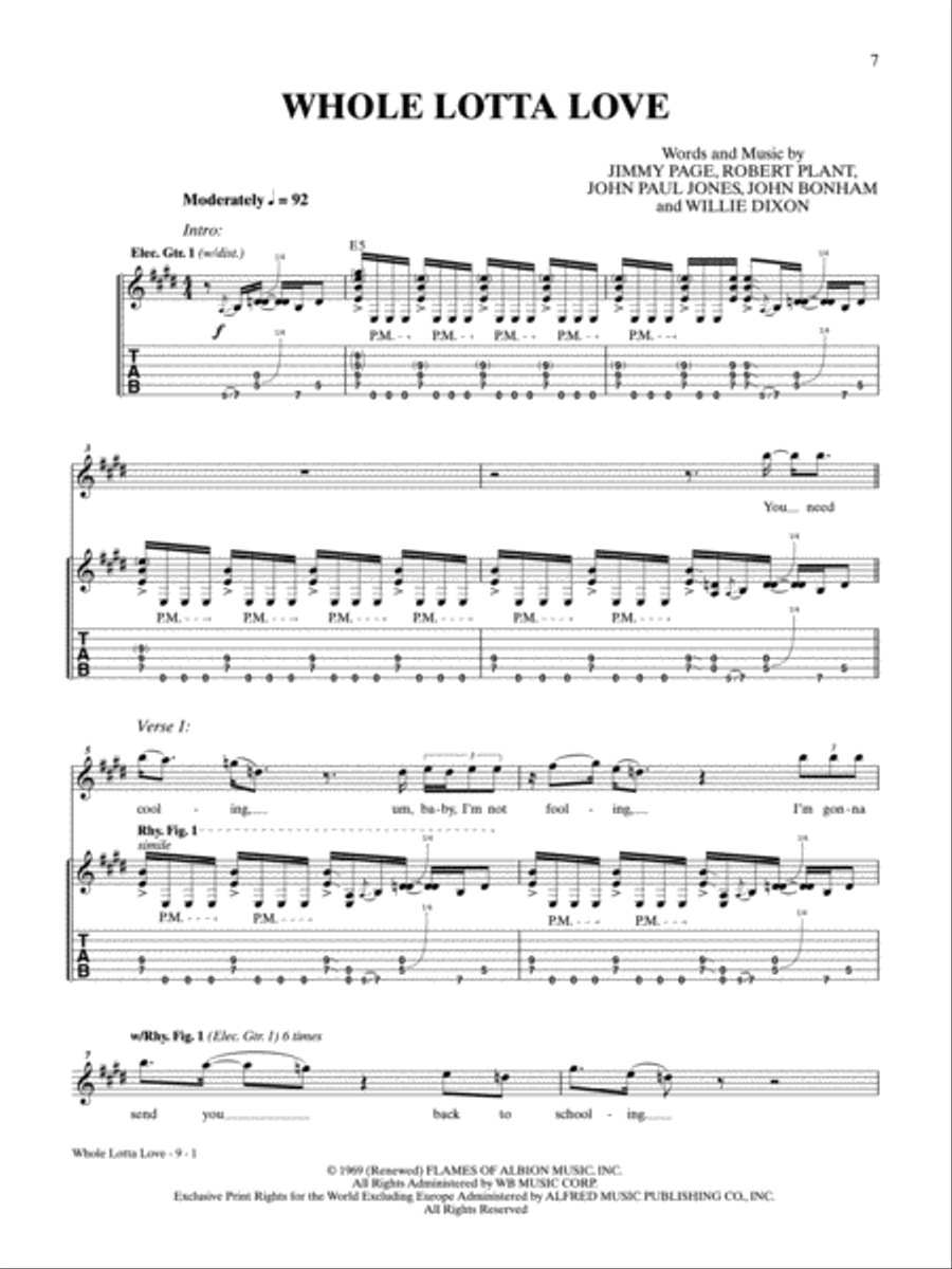 Led Zeppelin I-V (Boxed Set) - Platinum Album Edition Electric Guitar scores gallery preview page 3