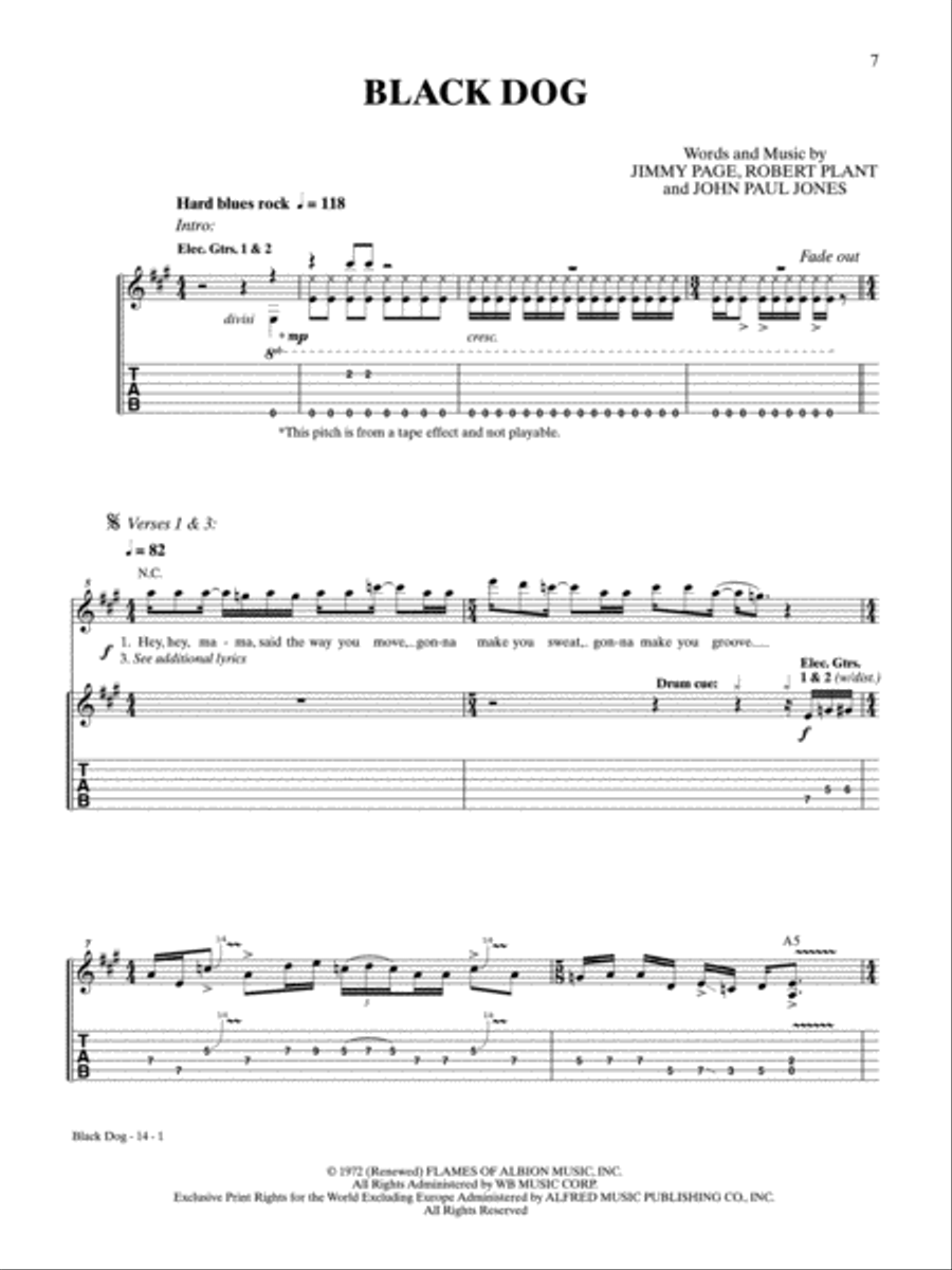 Led Zeppelin I-V (Boxed Set) - Platinum Album Edition Electric Guitar scores gallery preview page 5
