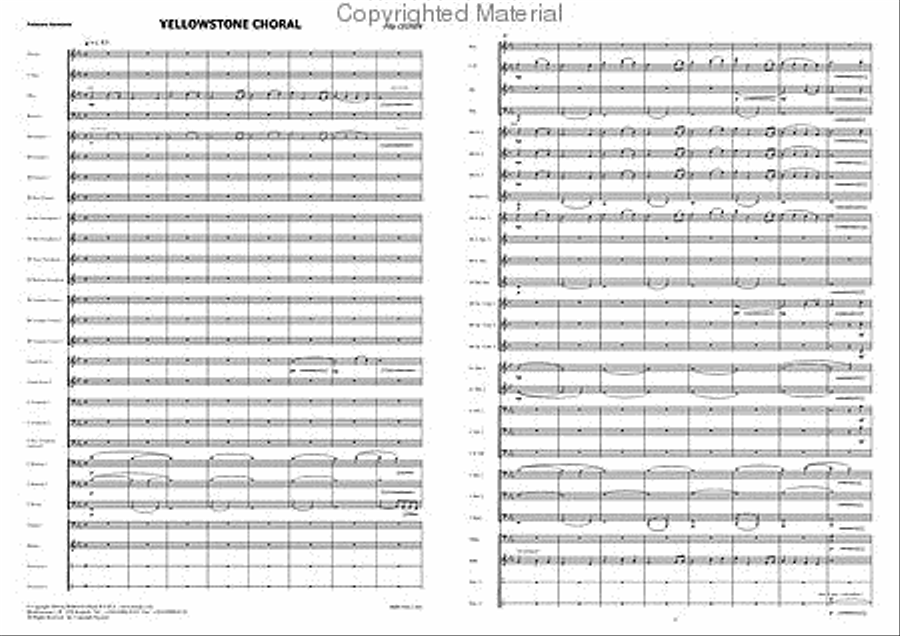 Yellowstone Choral Choir - Sheet Music page 3