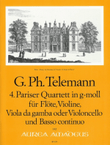 4th Paris Quartet G minor TWV 43:g1