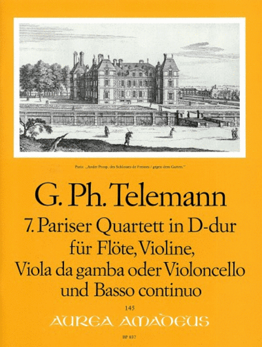 7th Paris Quartet D major TWV 43:D3