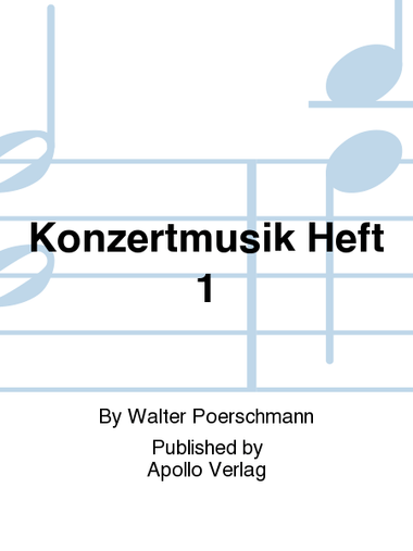 Konzertmusik Book 1