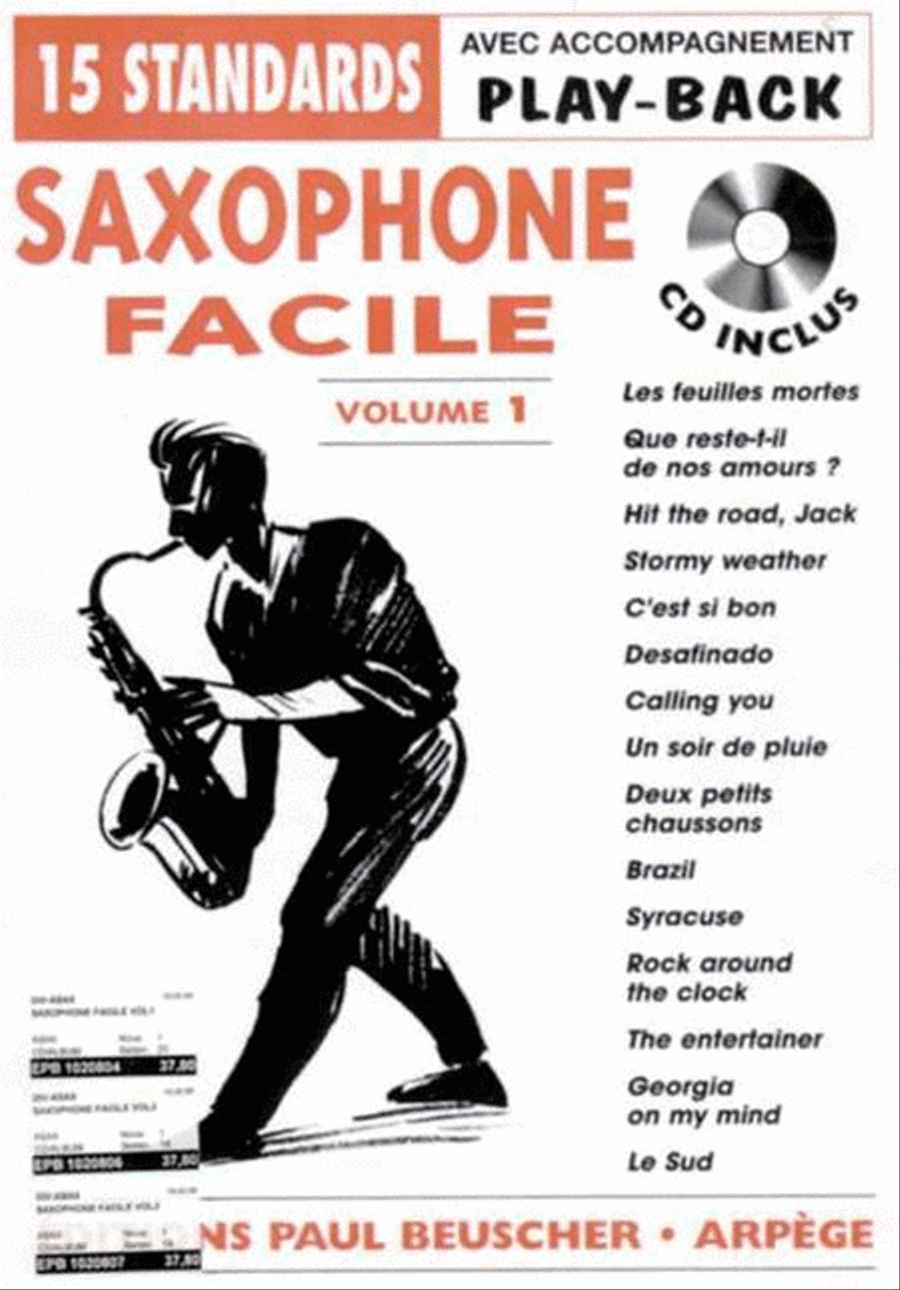 Saxophone Facile Vol1 Saxophone scores gallery preview page 1
