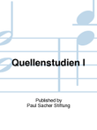 Quellenstudien I Vol. 2