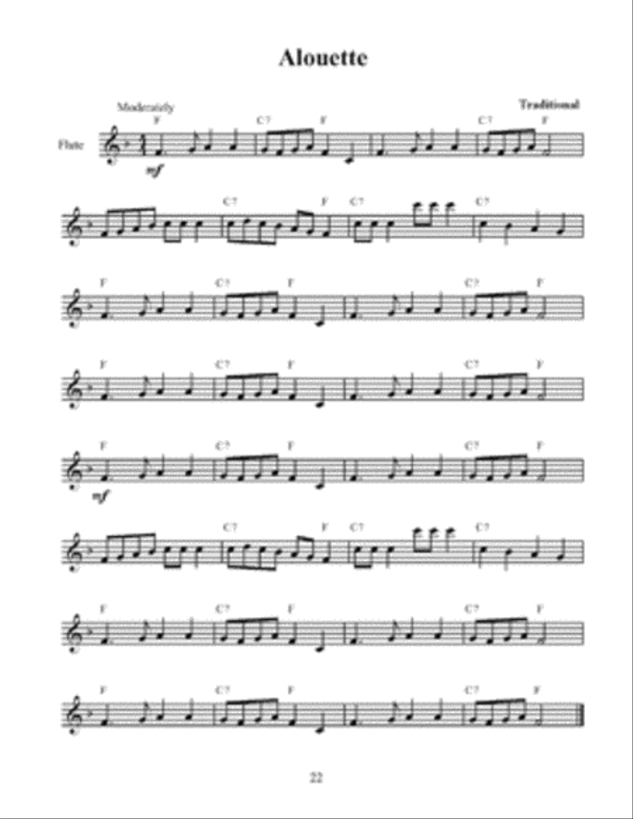 Beginning Flutist's Songbook Oboe scores gallery preview page 2