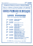 Cours primaire de musique cahier 1