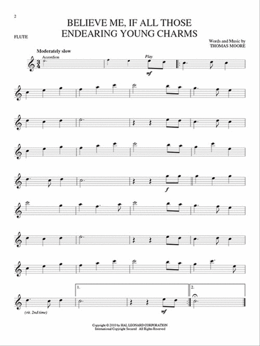 Irish Favorites Irish Favorites Flute Solo scores gallery preview page 3