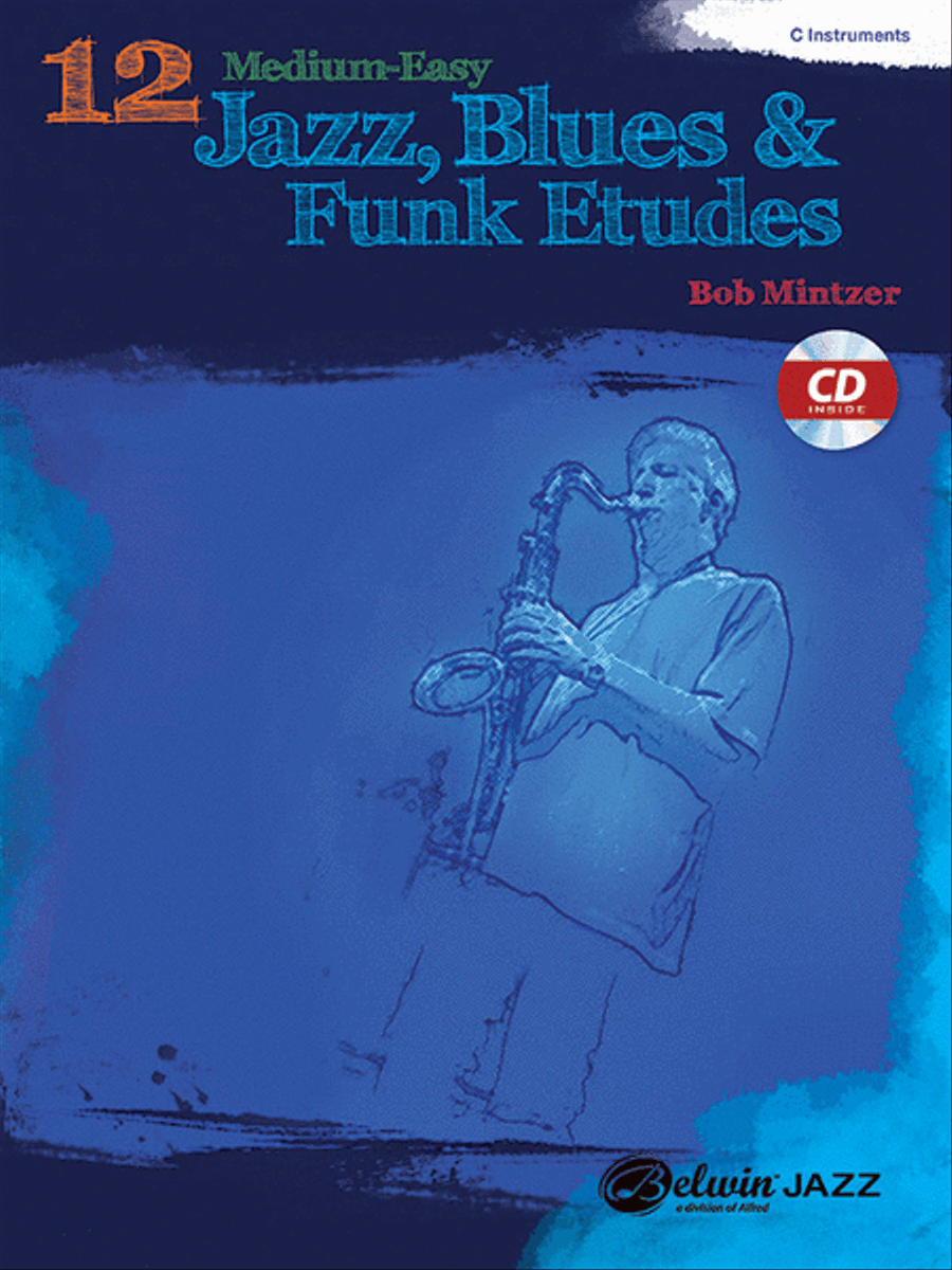 12 Medium-Easy Jazz, Blues & Funk Etudes C Instrument scores gallery preview page 1