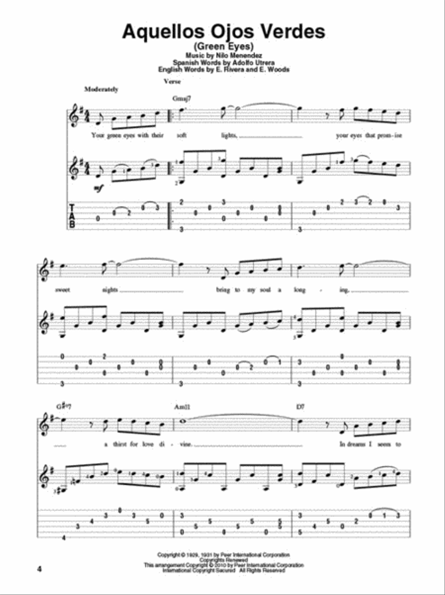 Fingerpicking Latin Standards Fingerpicking Guitar scores gallery preview page 3