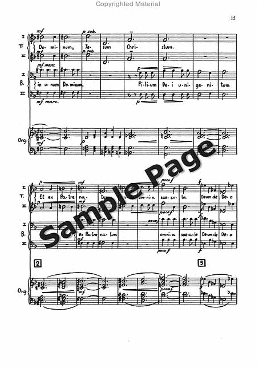 Messa Breve Men's Choir (ttbb) And Organ TTBB scores gallery preview page 14