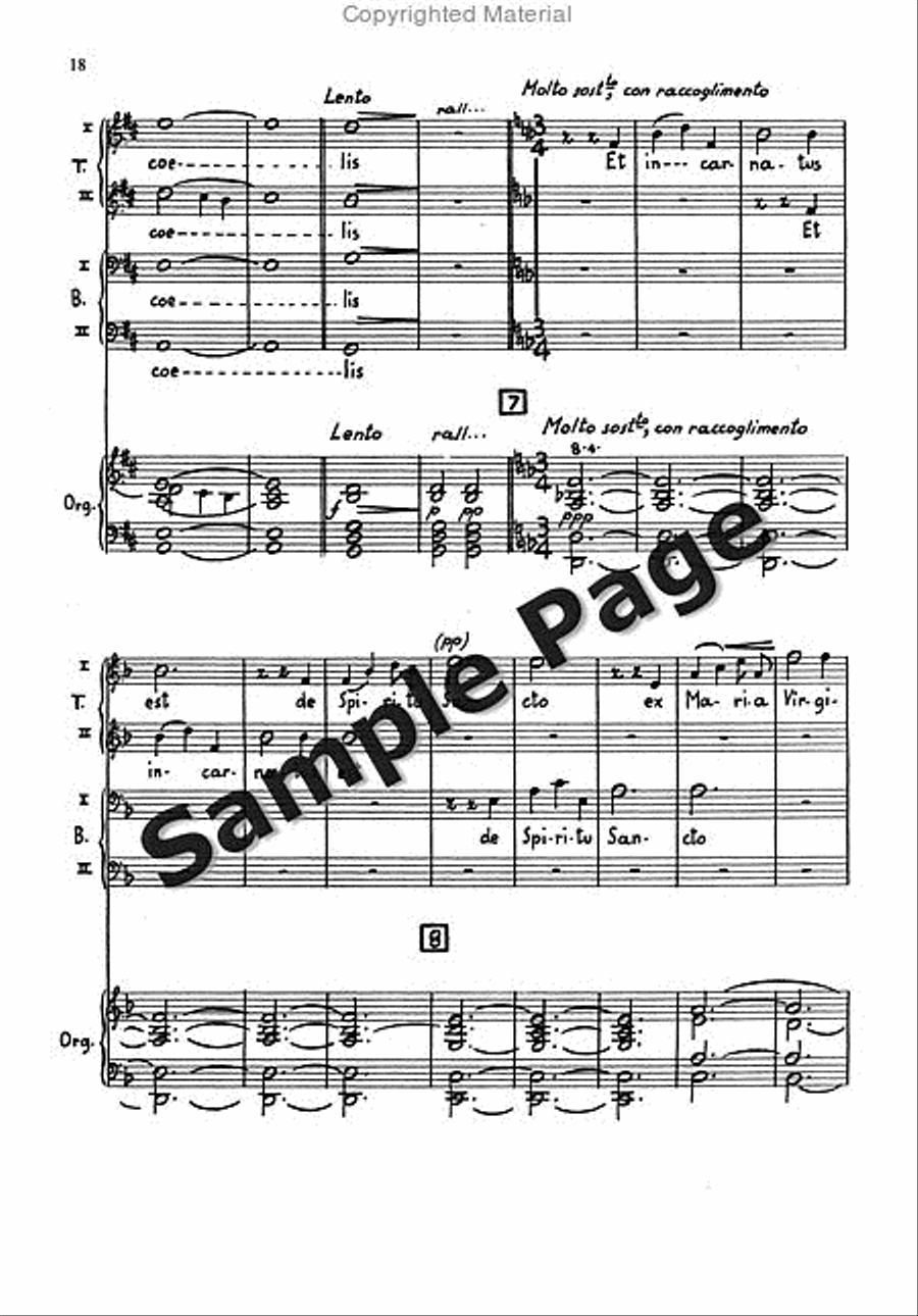 Messa Breve Men's Choir (ttbb) And Organ TTBB scores gallery preview page 17