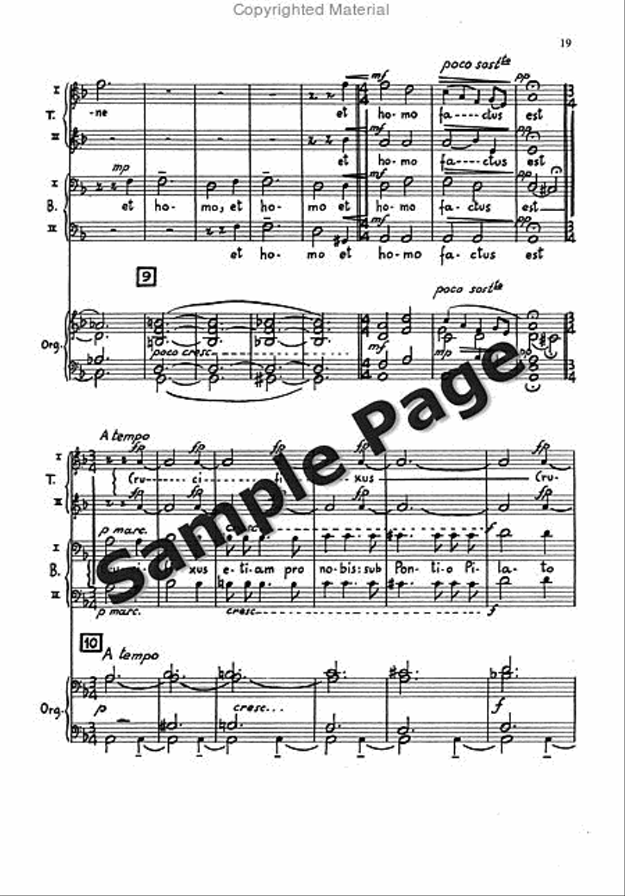 Messa Breve Men's Choir (ttbb) And Organ TTBB scores gallery preview page 18