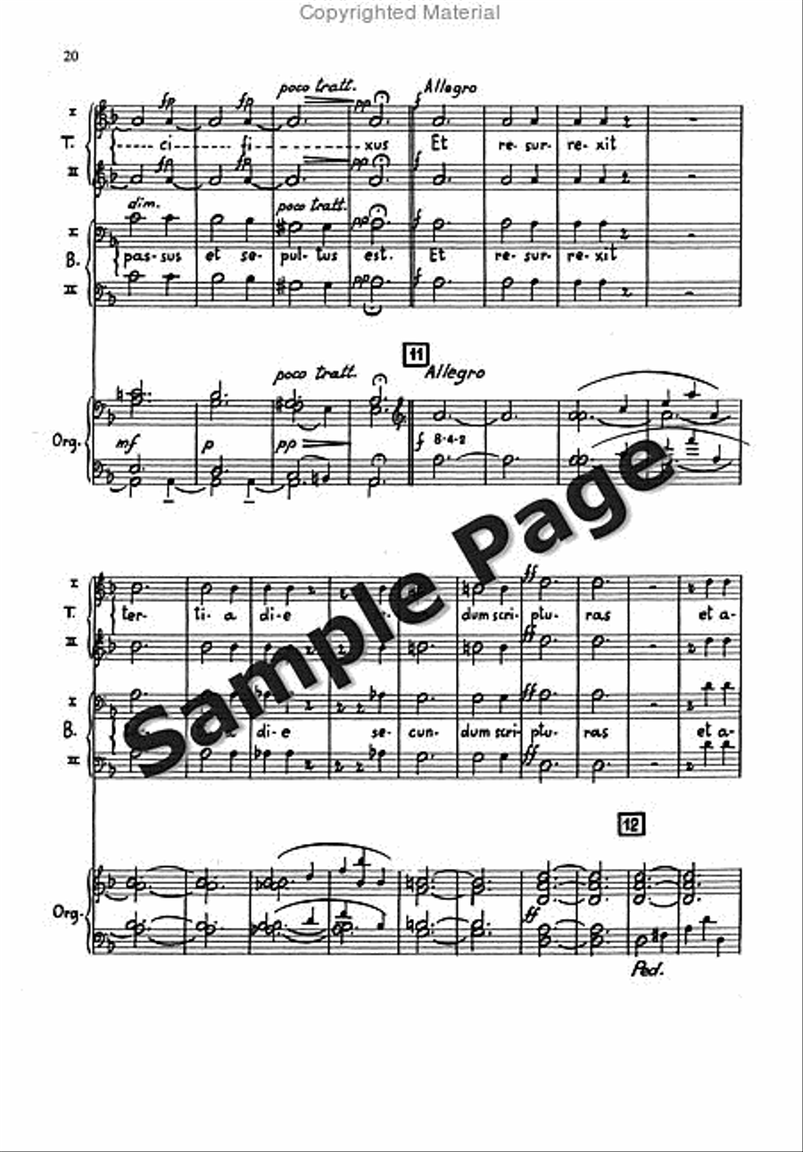 Messa Breve Men's Choir (ttbb) And Organ TTBB scores gallery preview page 19