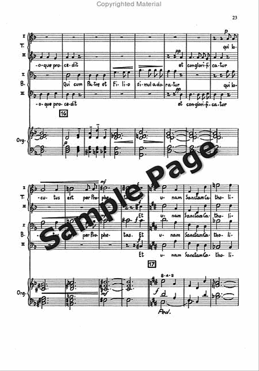 Messa Breve Men's Choir (ttbb) And Organ TTBB scores gallery preview page 22