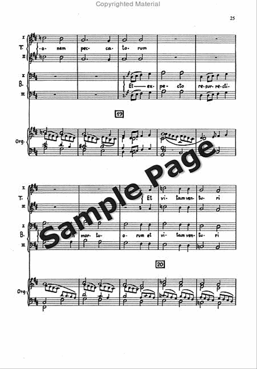Messa Breve Men's Choir (ttbb) And Organ TTBB scores gallery preview page 24