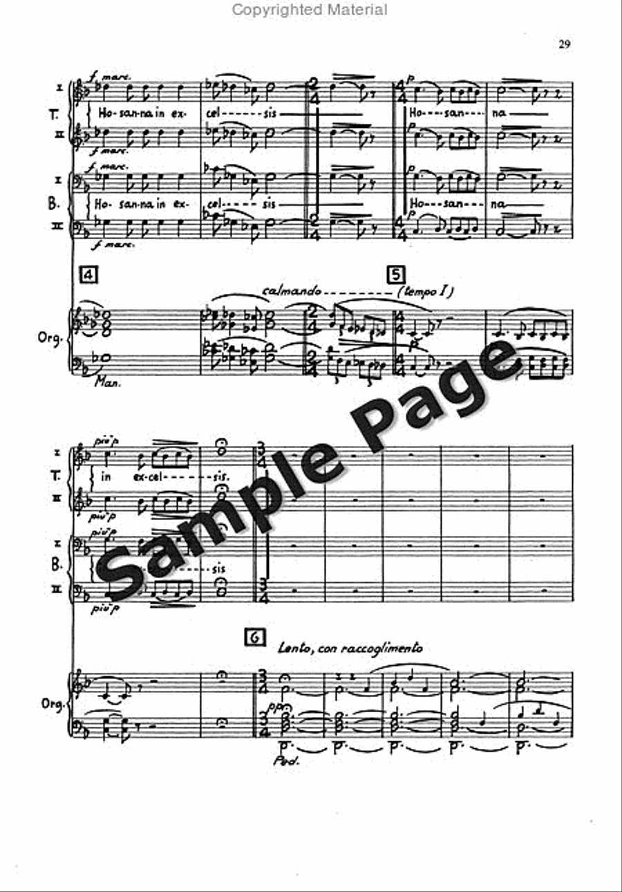 Messa Breve Men's Choir (ttbb) And Organ TTBB scores gallery preview page 28