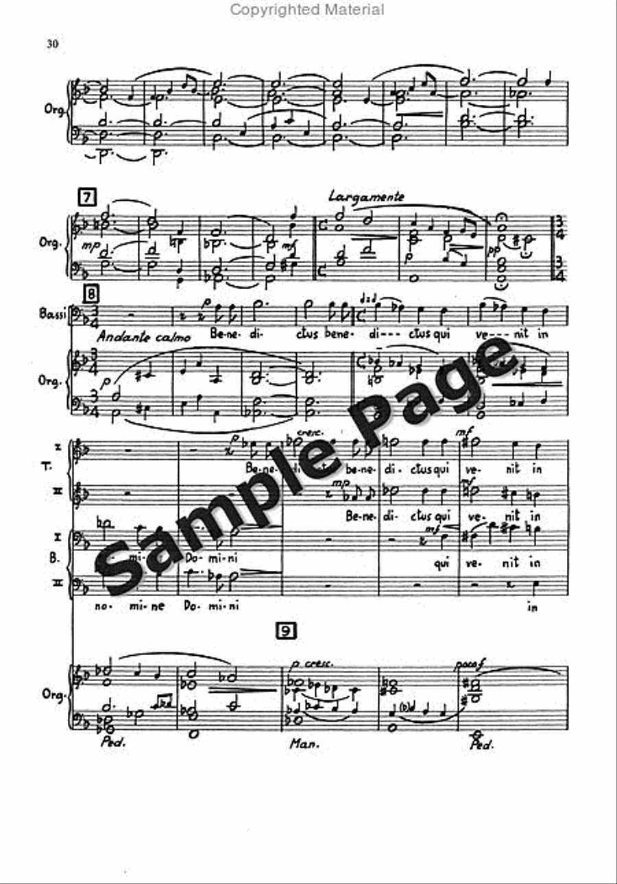 Messa Breve Men's Choir (ttbb) And Organ TTBB scores gallery preview page 29