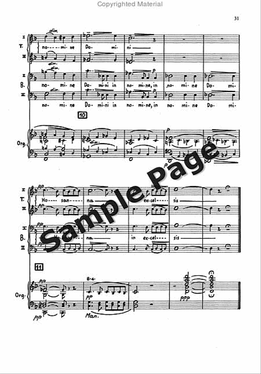 Messa Breve Men's Choir (ttbb) And Organ TTBB scores gallery preview page 30