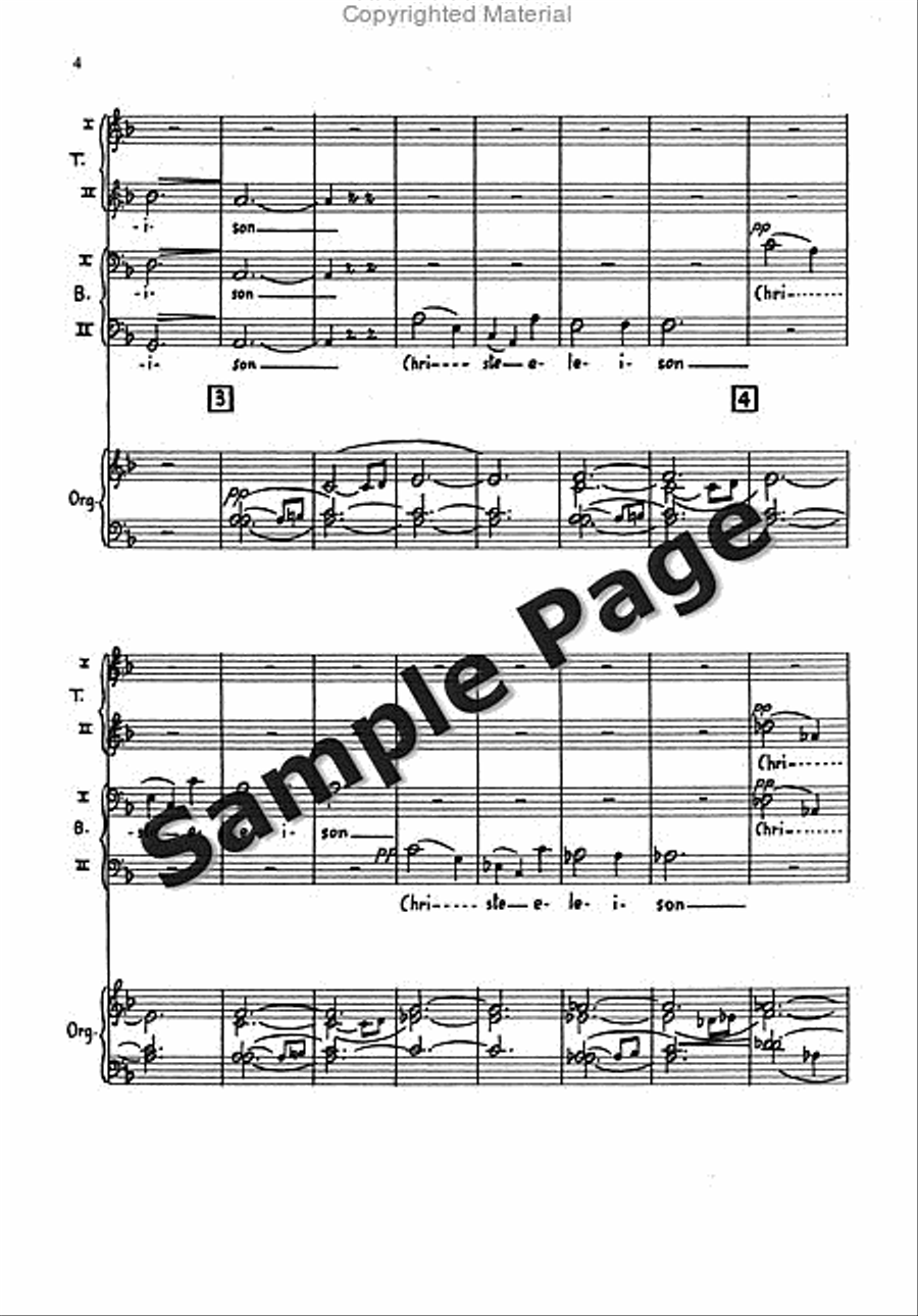 Messa Breve Men's Choir (ttbb) And Organ TTBB scores gallery preview page 3