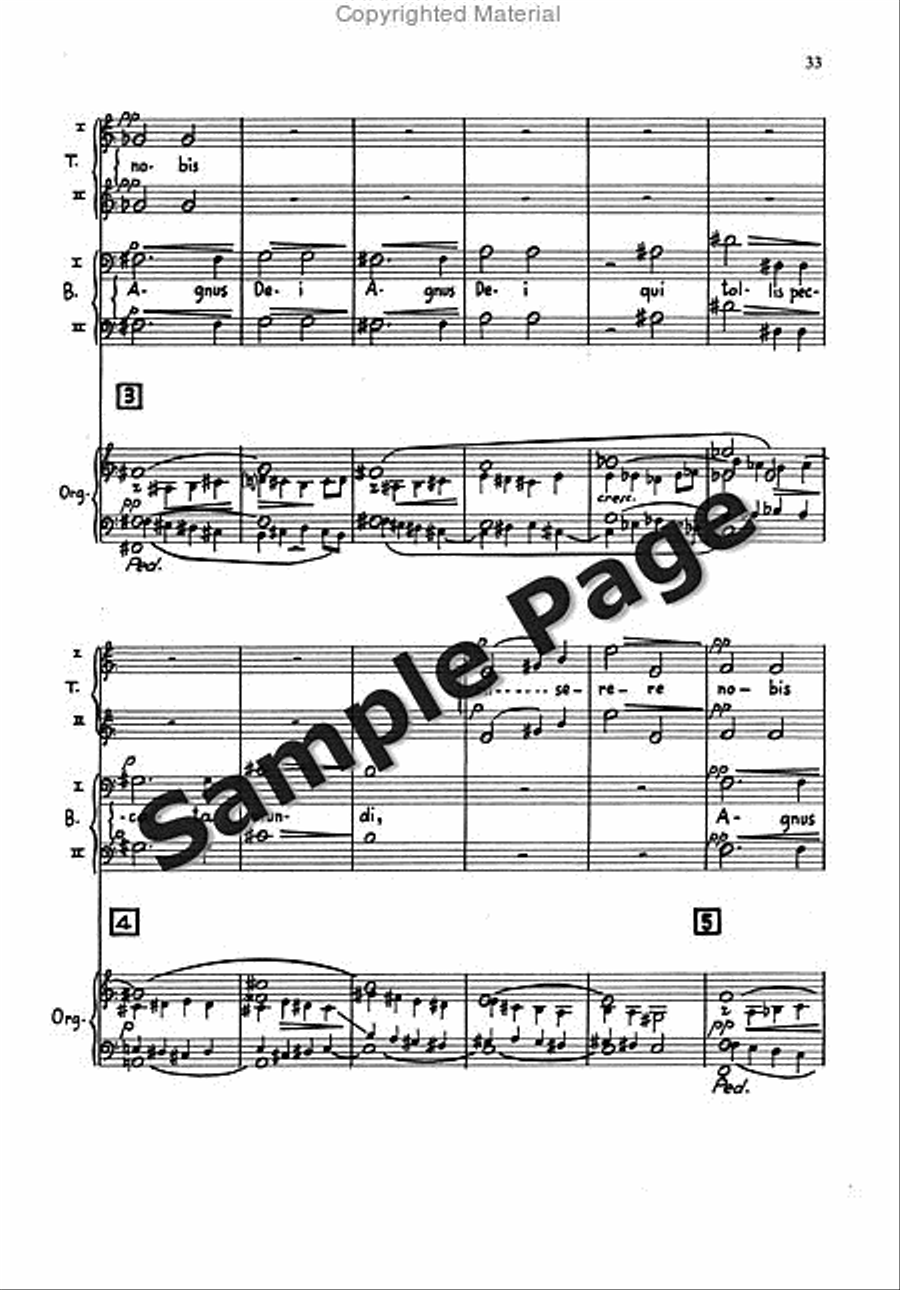 Messa Breve Men's Choir (ttbb) And Organ TTBB scores gallery preview page 32