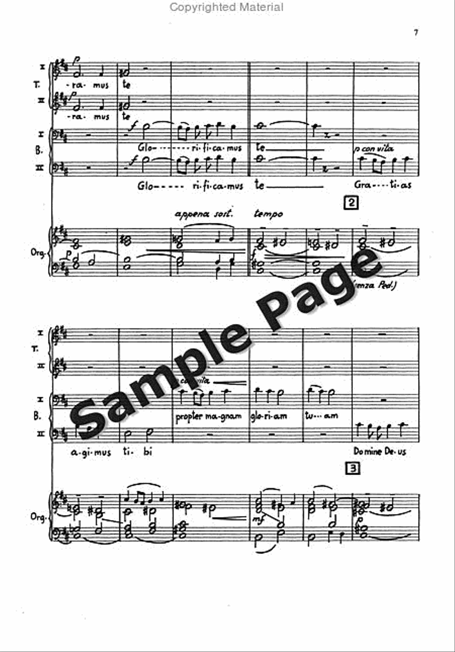 Messa Breve Men's Choir (ttbb) And Organ TTBB scores gallery preview page 6