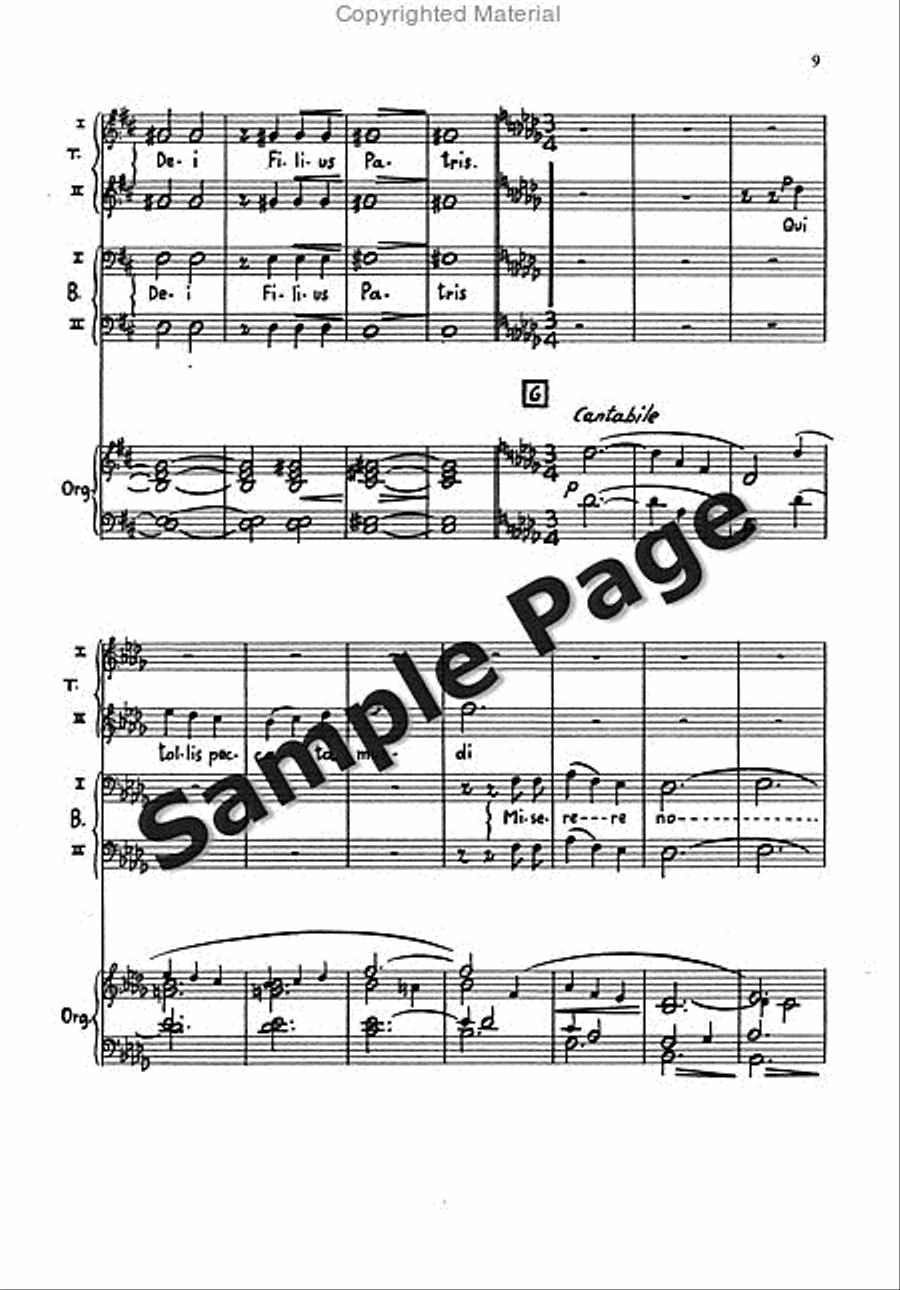 Messa Breve Men's Choir (ttbb) And Organ TTBB scores gallery preview page 8