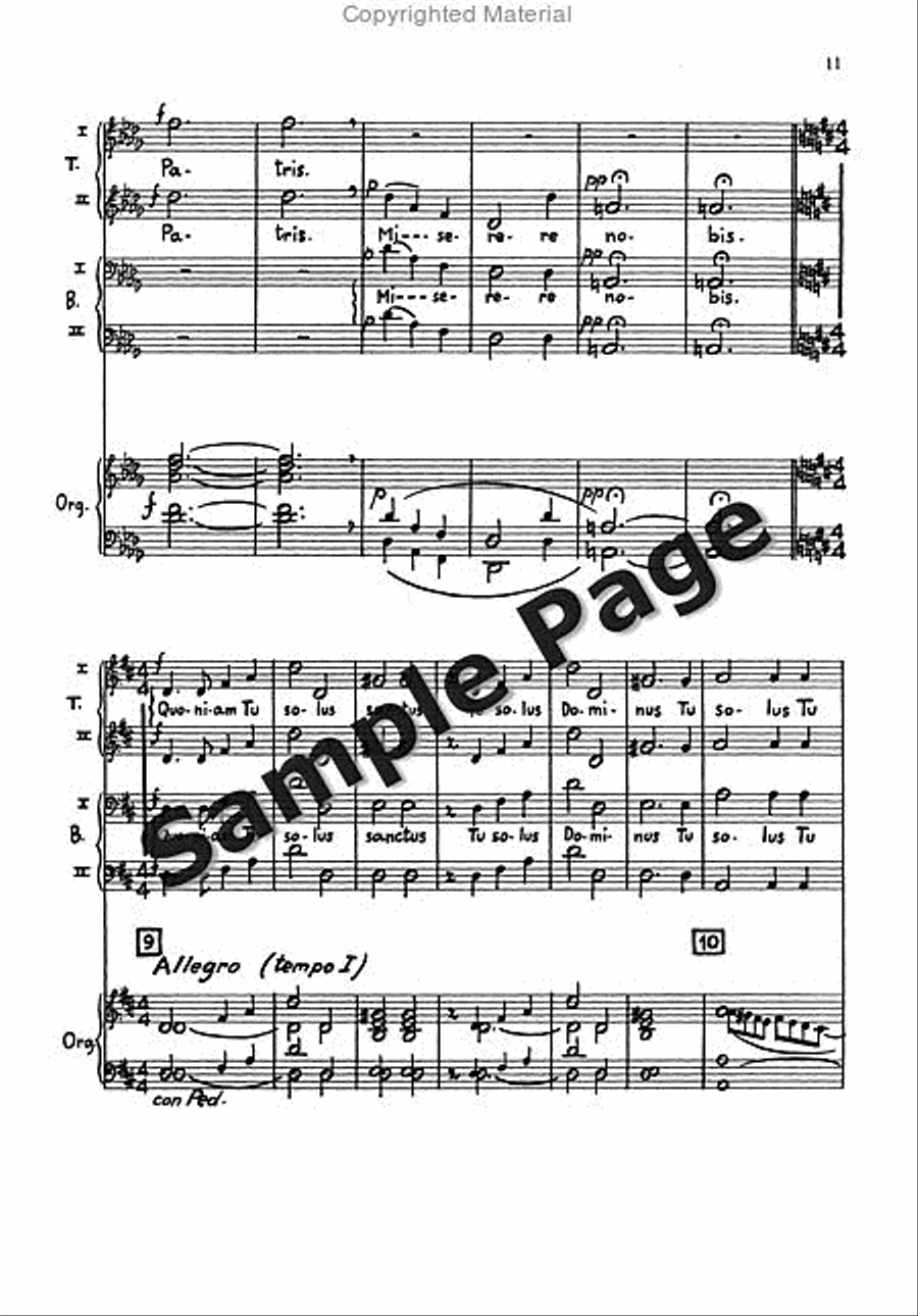 Messa Breve Men's Choir (ttbb) And Organ TTBB scores gallery preview page 10