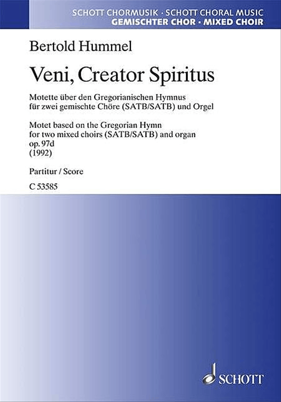 Veni, Creator Spiritus Veni, Creator Spiritus Choir scores gallery preview page 1