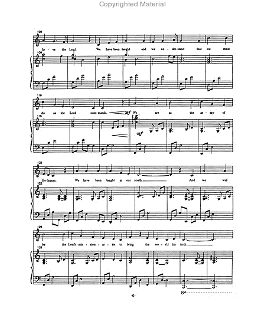EFY Medley: As Sisters in Zion/We'll Bring the World His Truth - SATB 4-Part scores gallery preview page 4