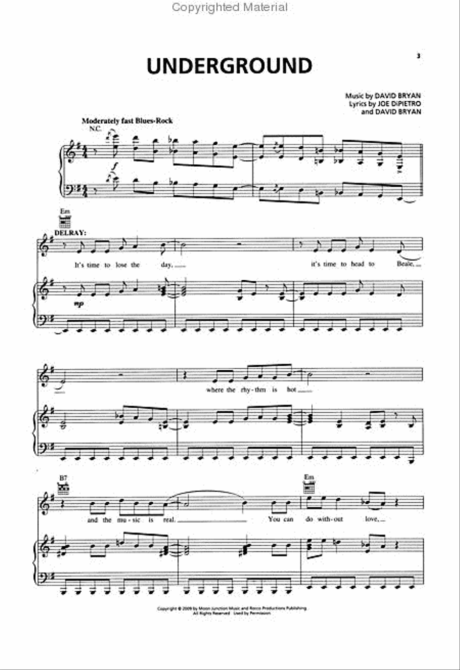 Memphis Piano, Vocal, Guitar scores gallery preview page 2