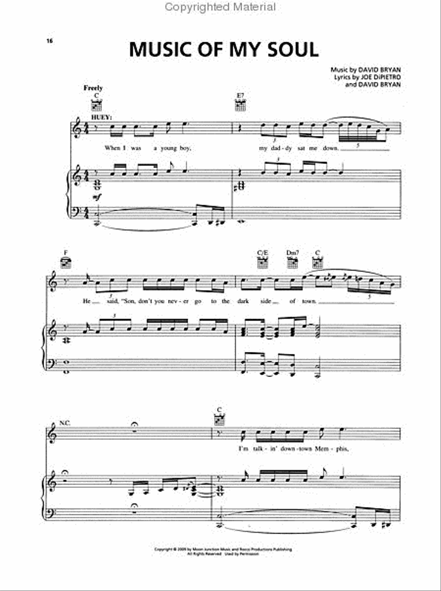 Memphis Piano, Vocal, Guitar scores gallery preview page 3