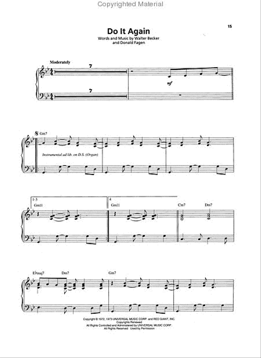 Steely Dan Piano scores gallery preview page 3