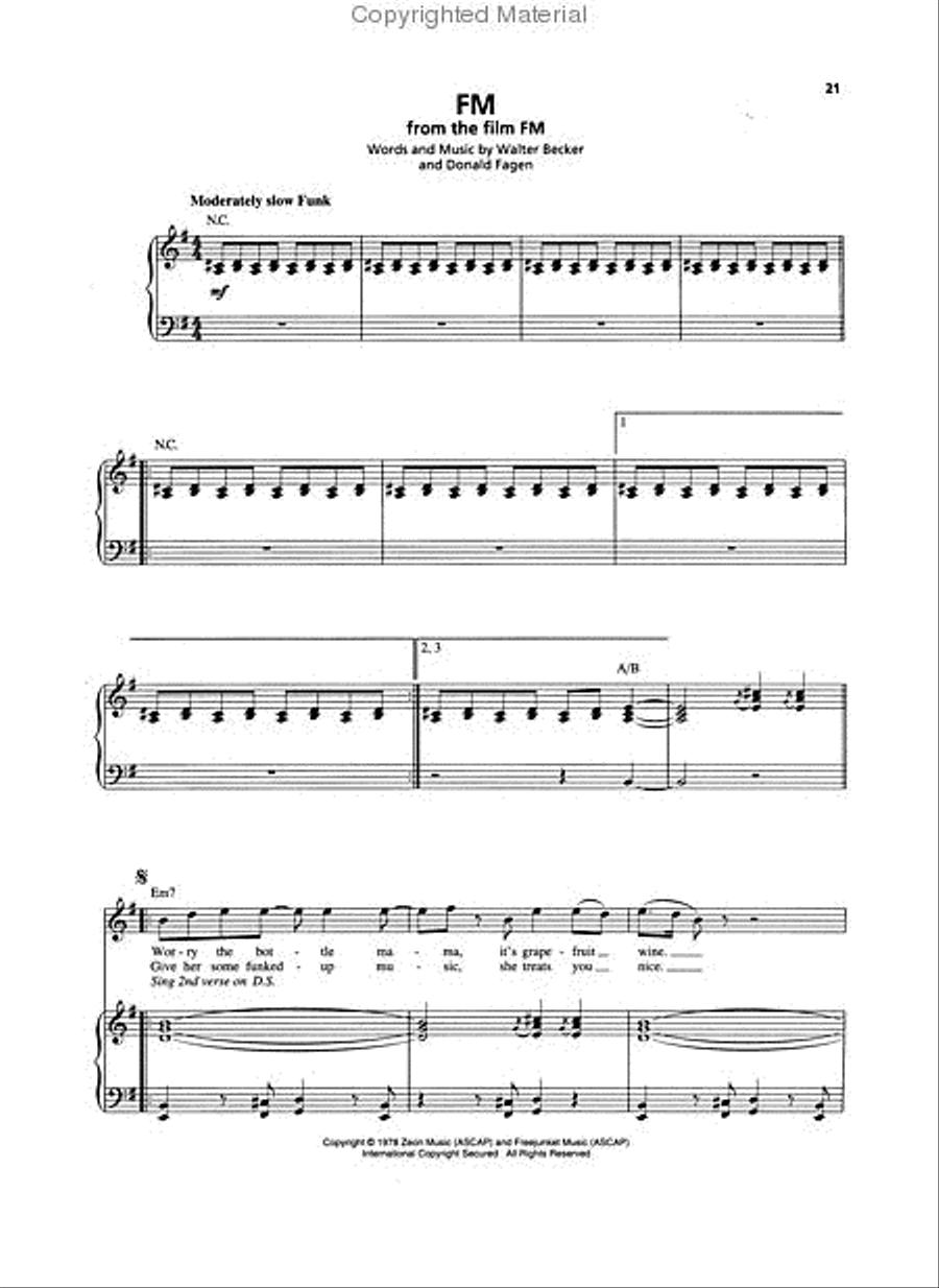 Steely Dan Piano scores gallery preview page 4
