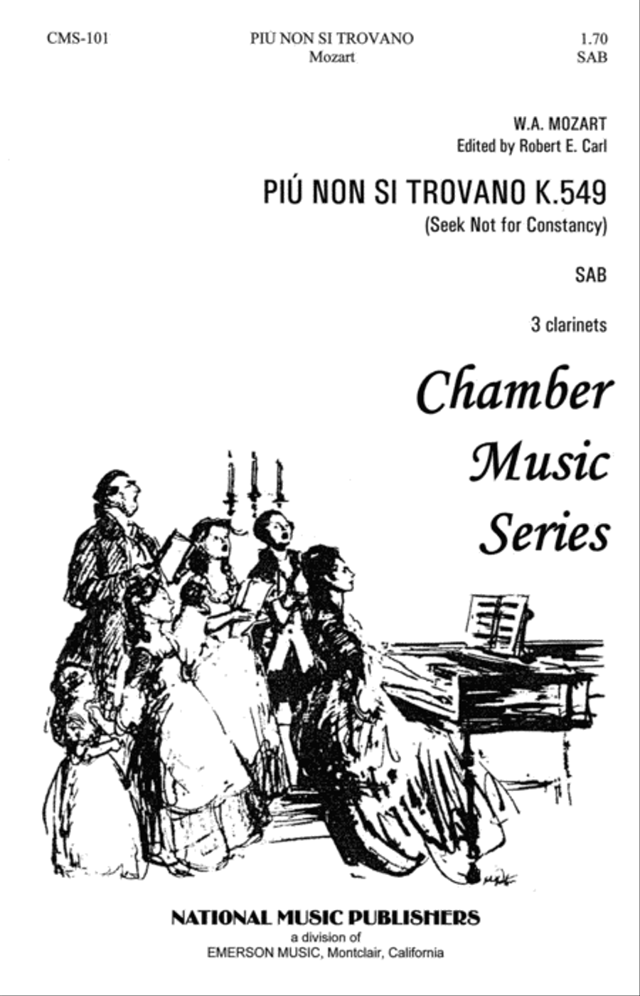 Piu Non Si Trovano Piu Non Si Trovano 3-Part scores gallery preview page 1