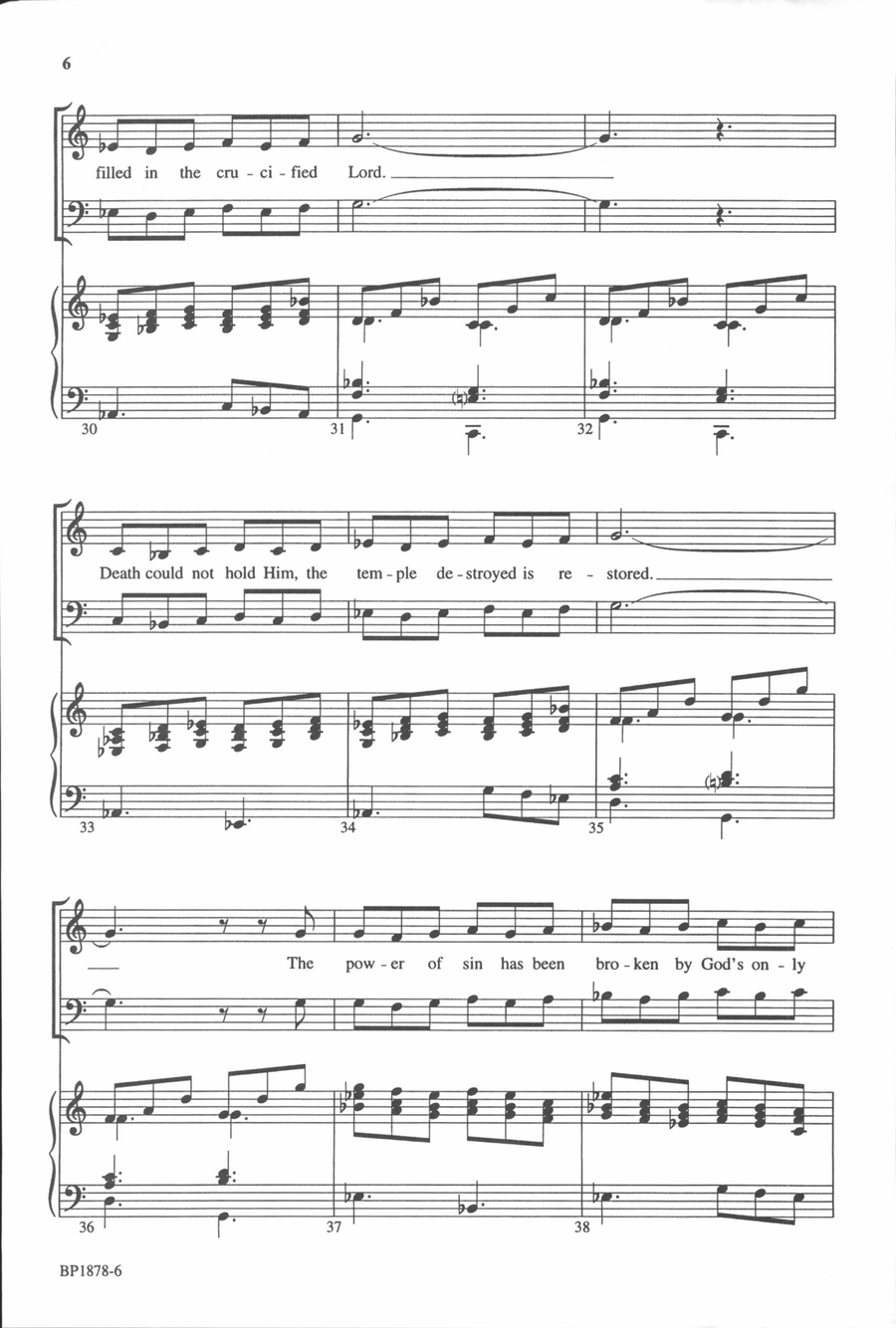 He Is Risen! He Is Risen! 4-Part scores gallery preview page 5