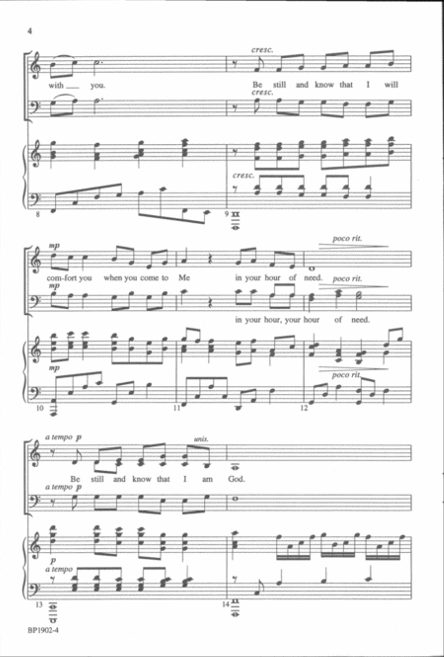 Be Still 4-Part scores gallery preview page 3