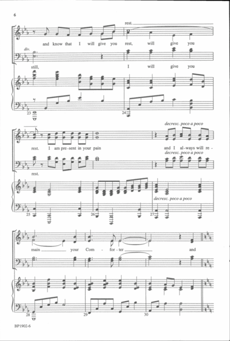 Be Still 4-Part scores gallery preview page 5
