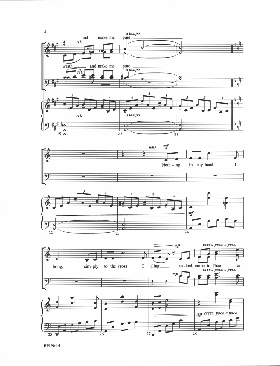 Let Me Hide Myself in Thee 4-Part scores gallery preview page 4