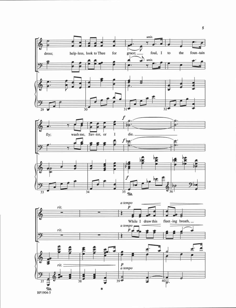 Let Me Hide Myself in Thee 4-Part scores gallery preview page 5