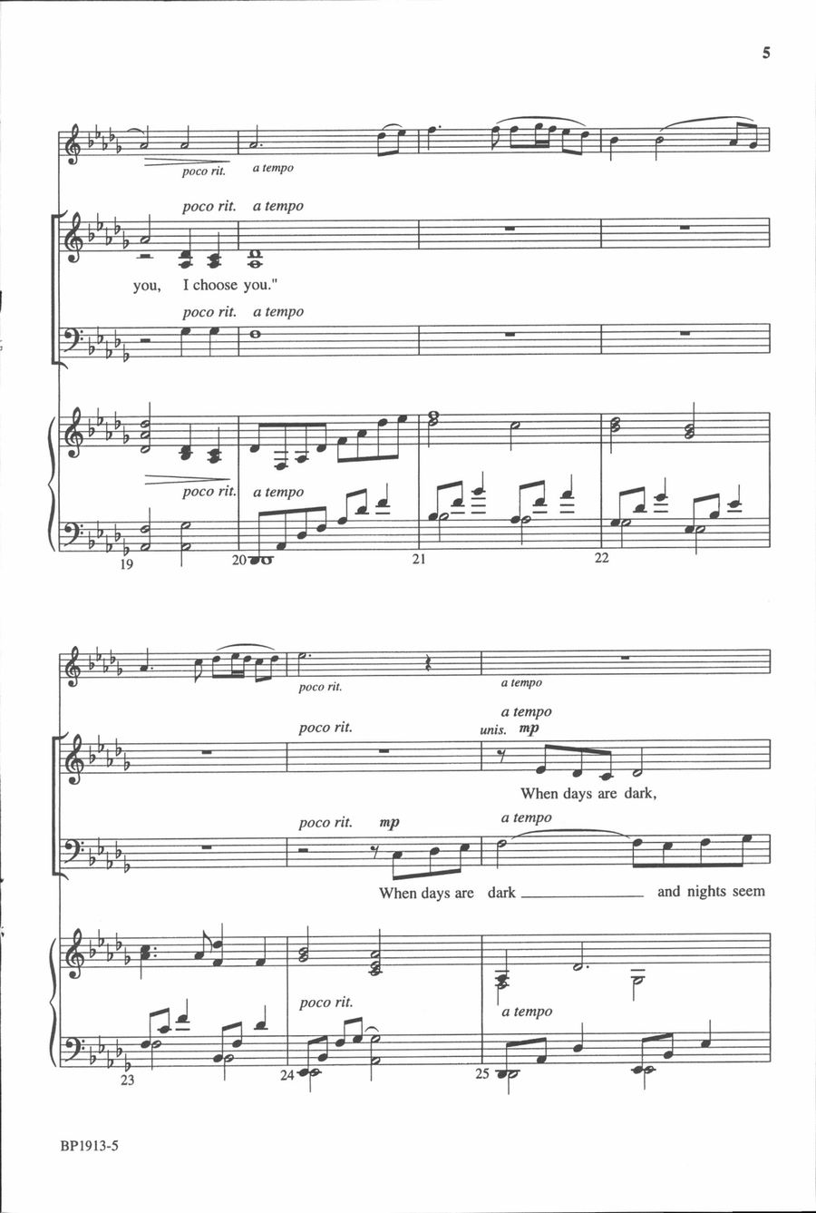 I Choose You (SAB) 3-Part scores gallery preview page 5