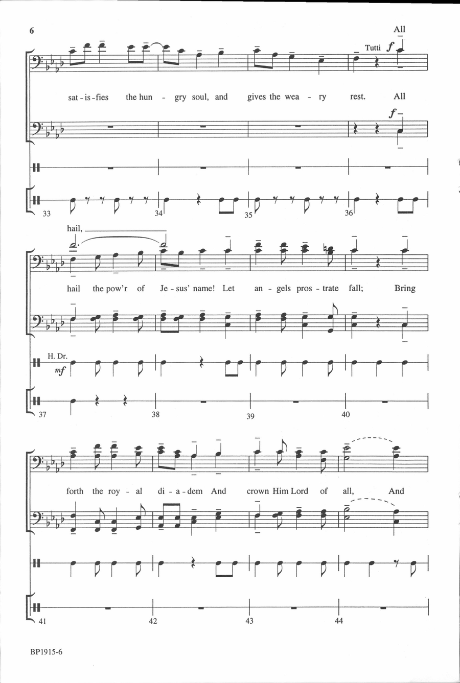 The Name of Jesus - TTBB The Name of Jesus - TTBB TTBB scores gallery preview page 5
