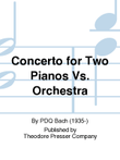 Concerto for Two Pianos vs. Orchestra