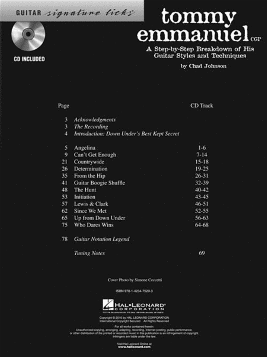 Tommy Emmanuel Acoustic Guitar scores gallery preview page 3