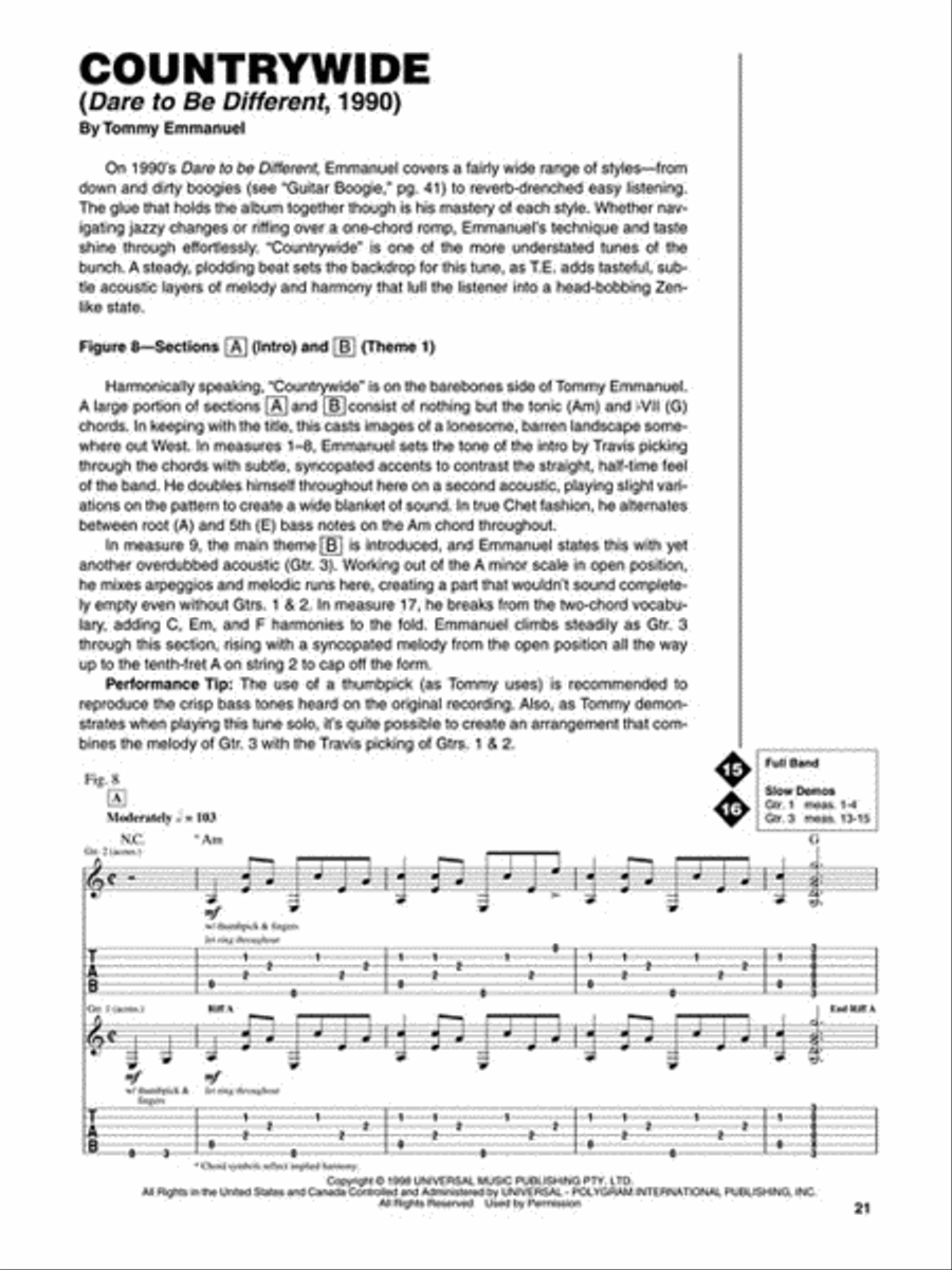 Tommy Emmanuel Acoustic Guitar scores gallery preview page 4