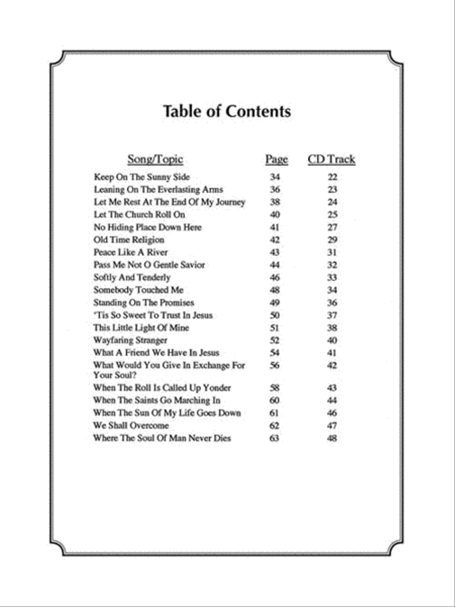 Forty Gospel Greats for Banjo Banjo scores gallery preview page 4