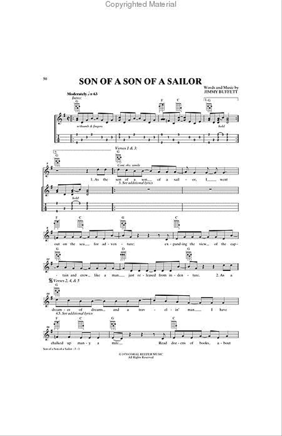 Uke 'An Play Jimmy Buffett Ukulele scores gallery preview page 4