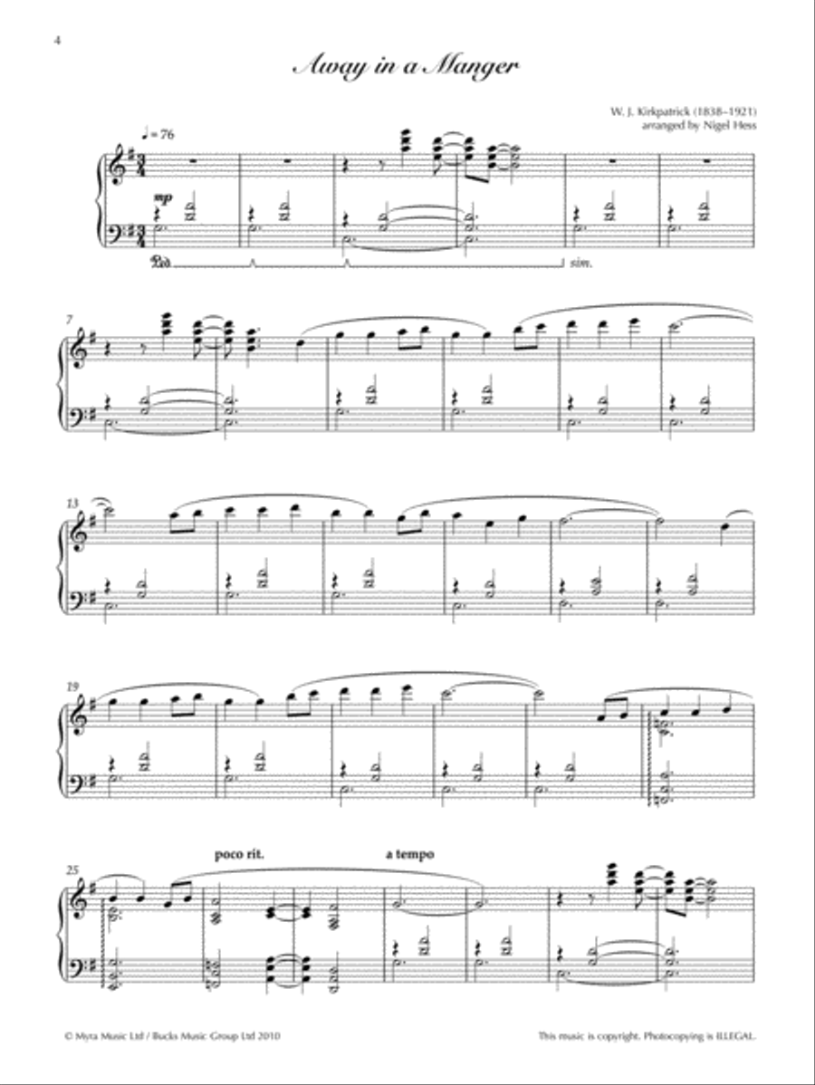 Classic FM -- Silent Nights Piano Solo scores gallery preview page 4