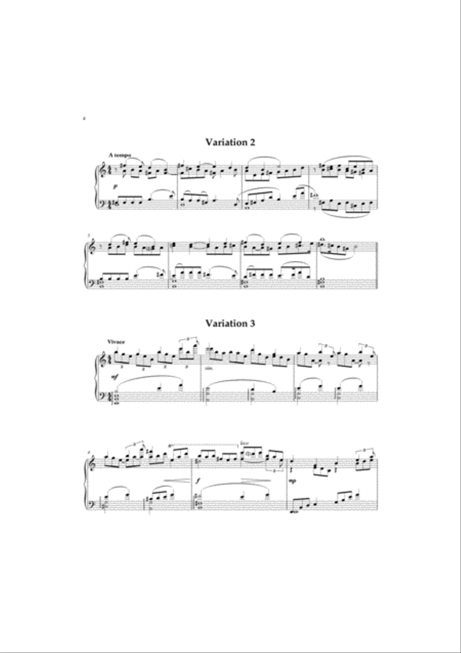 Mongolian Folk-tune Variations Piano Solo scores gallery preview page 3