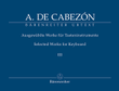 Ausgewahlte Werke fur Tasteninstrumente, Band III